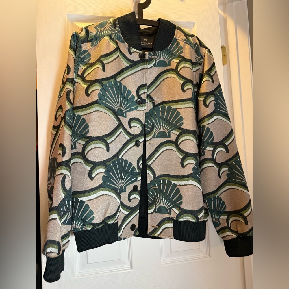 Stylish Jacquard Bomber Jacket - Scotch & Soda